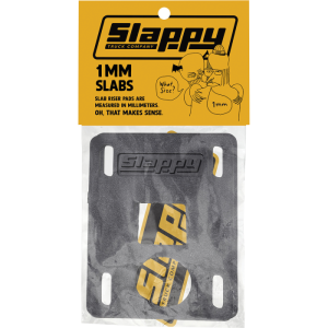 Slappy Slabs Low Risers Set 1MM Black 2PCS