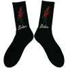 Baker Roses Crew Socks Black